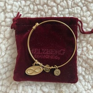 Helzberg Diamonds Gold Infinity Charm Bracelet